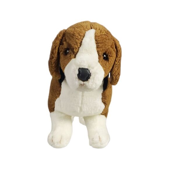 Vintage Douglas Beagle Plush Brown Black Standing Posable Legs Realistic Korea - Picture 1 of 11